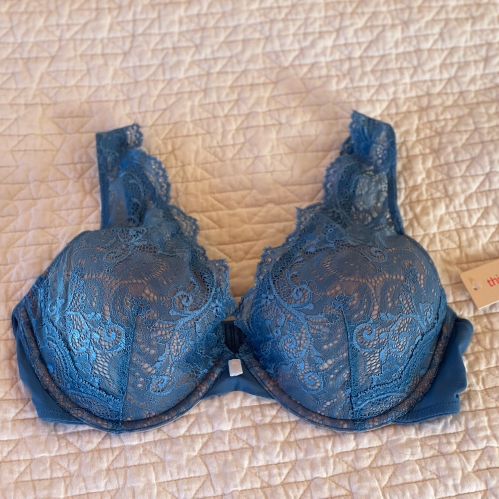 NWT Thirdlove All Day Lace Uplift Plunge Bra, size 36C